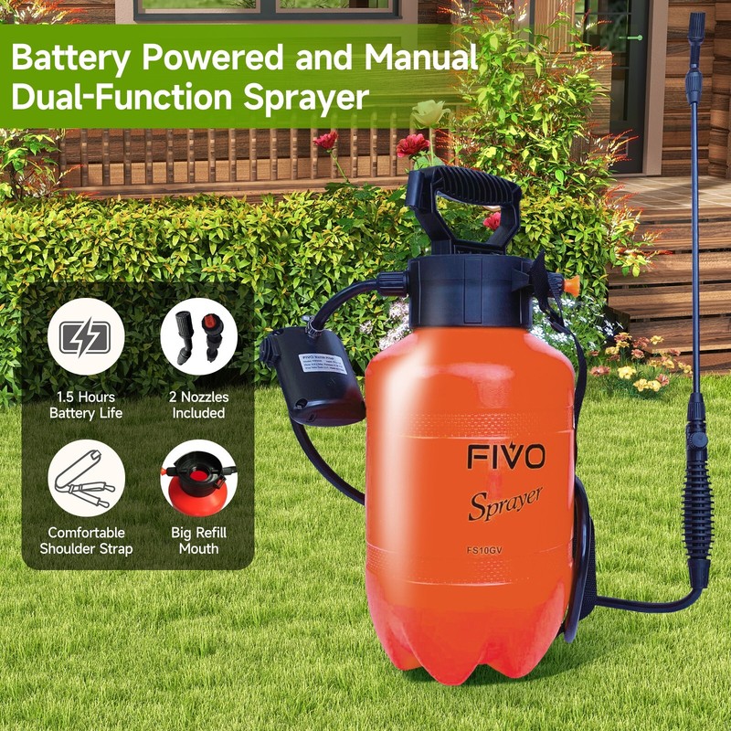 Powered Sprayer DIY Kit for upgrading manual to pumpless with Li-ion Power Bank gallery