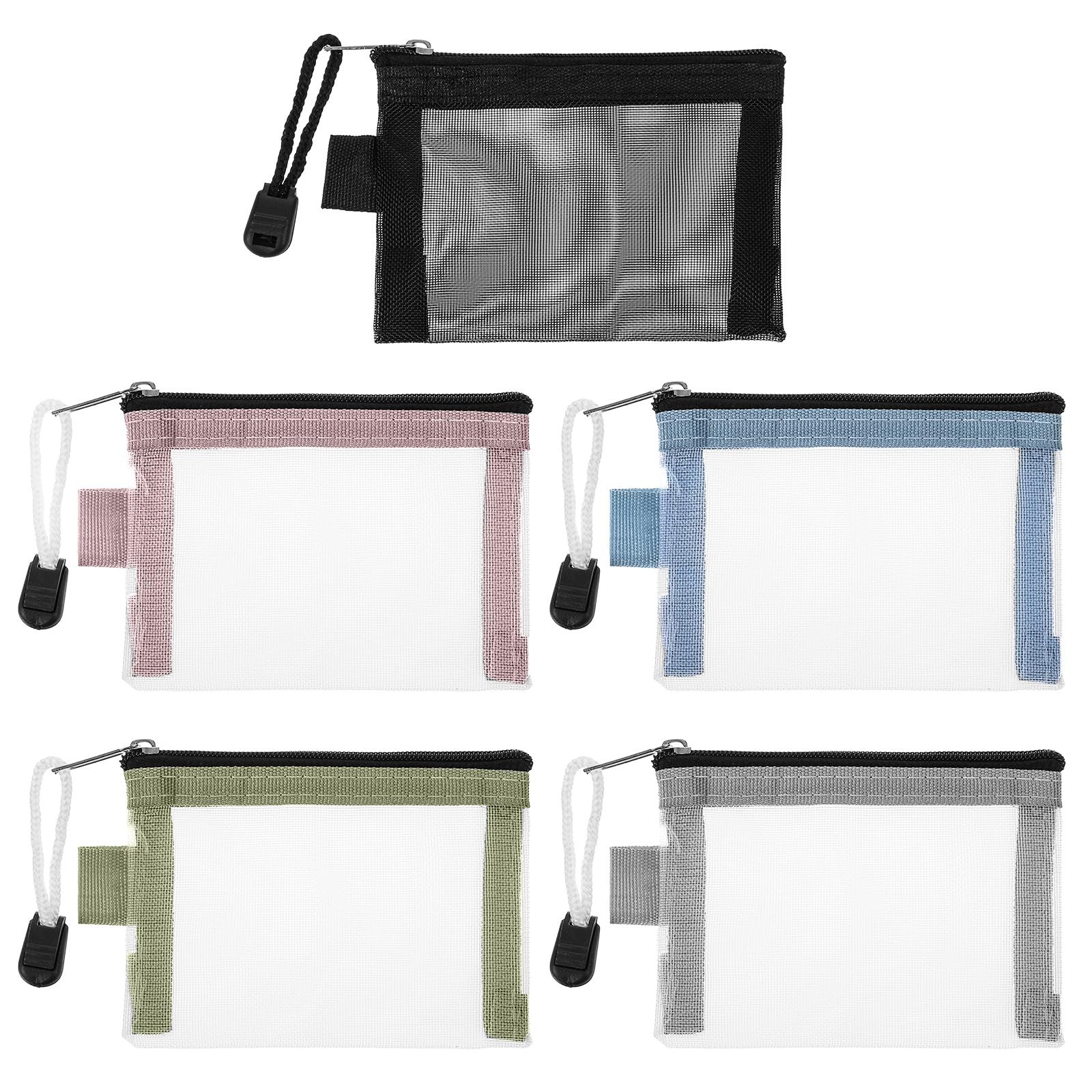 Lnngub 5 Pack Small 117.4 cubic cm, black, blue, green, pink, light gray gallery