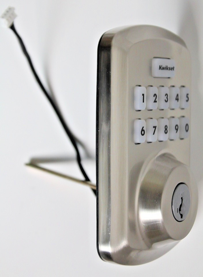 Kwikset Powerbolt 250 Keypad Electronic Deadbolt Satin Nickel for PARTS #99d gallery