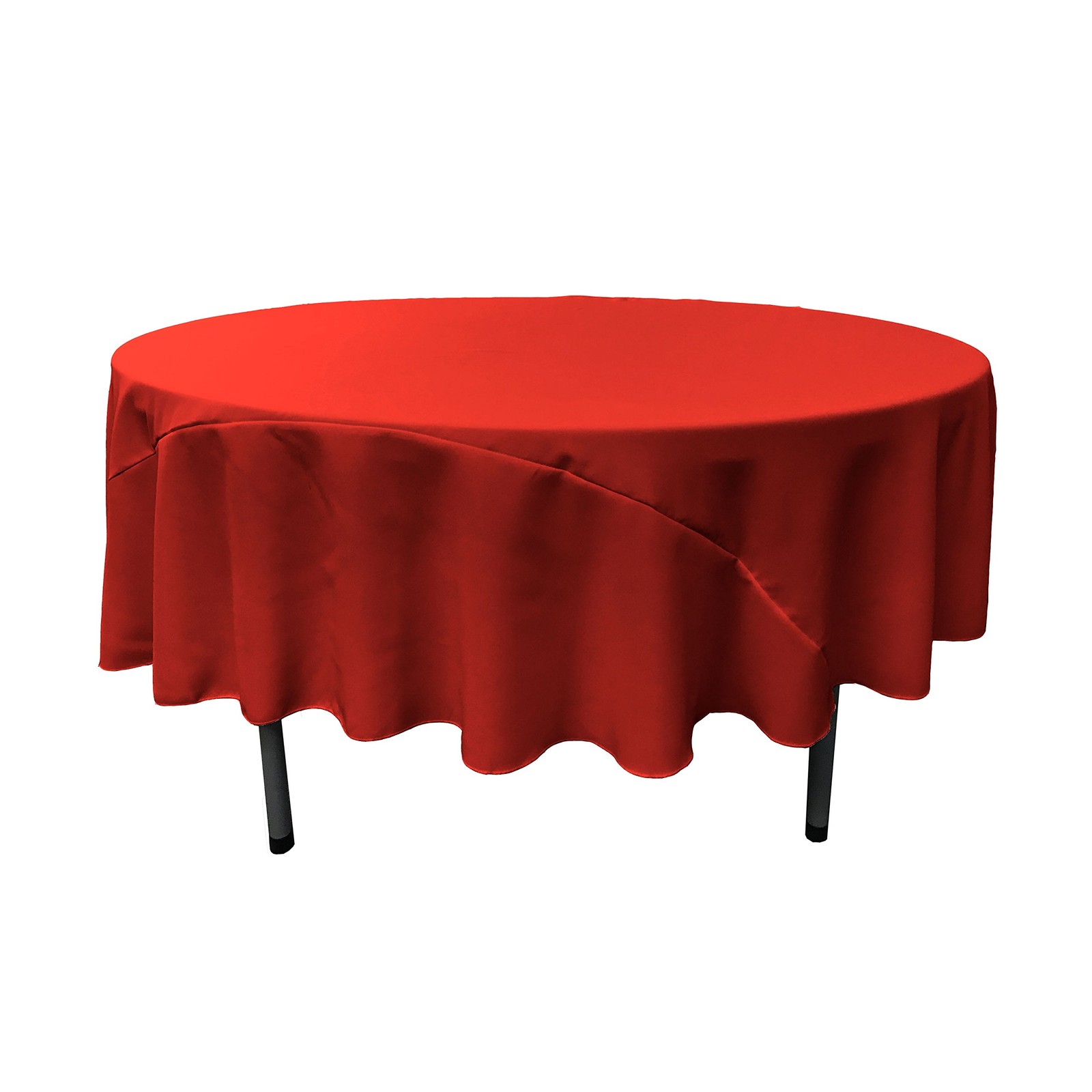 La Linen Polyester Poplin Washable Round Tablecloth Stain And Wrinkle Resistant gallery