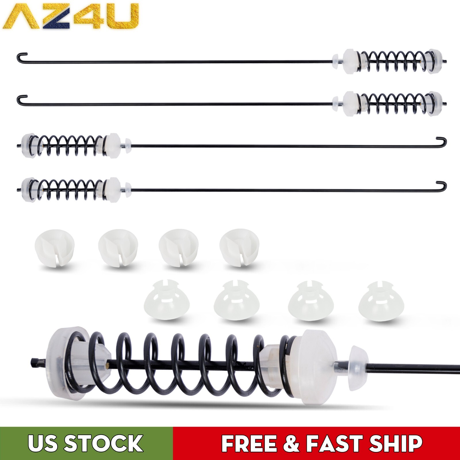 4Pcs Washer Suspension Rod For Amana NTW4605EW0 NTW4516FW1 NTW4516FW2 NTW4516FW3 gallery