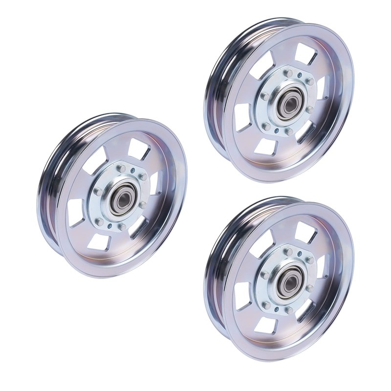 3Pcs Flat Idler Pulley Replacement for Bad Boy ZT & MZ Series 48"-72" Decks gallery