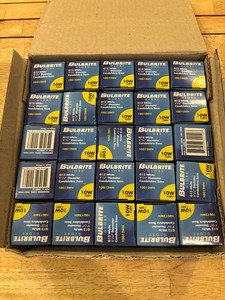 Bulbrite - Small Globe Light Bulbs - 300010 G12 White 10W 1-1/2" - Box of 25 gallery