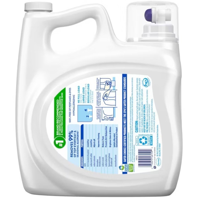 Unscented Free Clear for Sensitive Skin HE Liquid Laundry Detergent - 118 fl oz gallery