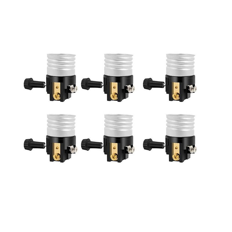 2Pack E26 Lamp Socket Replacement With On Off Switch Table Floor Lamp Repair Kit gallery