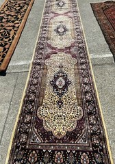 Hand-Woven Runner with Medallion Design