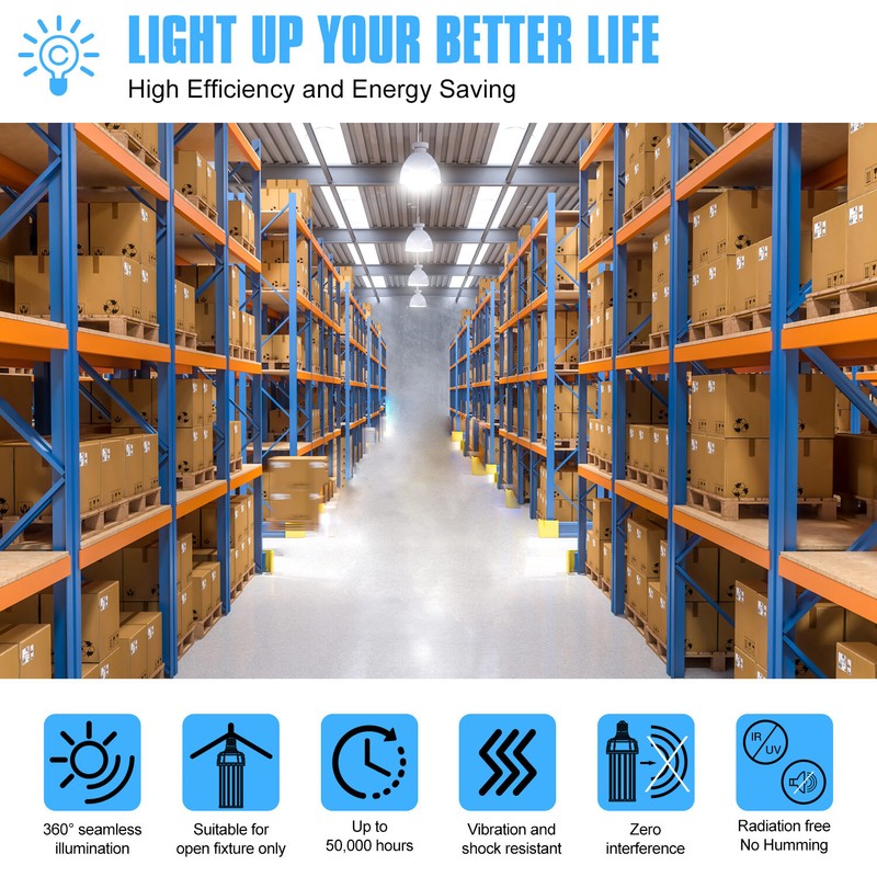 200W LED Corn Bulb 28,000 Lumens E39 Base Warehouse High Bay Light Fixture 6000K gallery
