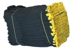 20 Pairs Black Poly/Cotton String Knit Safety Gloves Industrial Grade