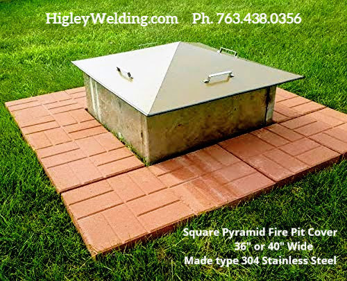 Conical - Cone Shape Fire Pit Covers gallery