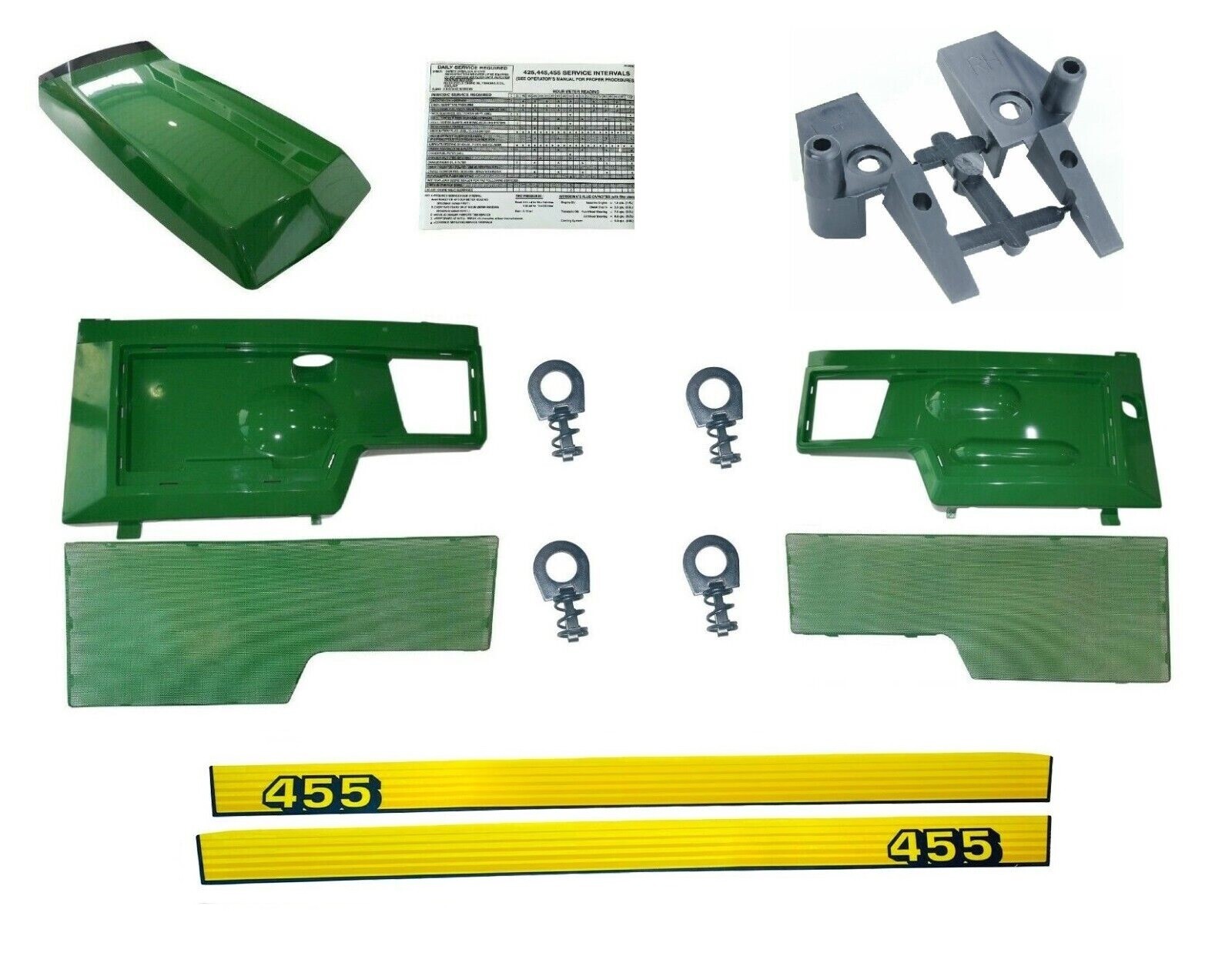 Hood/Panel/Sticker/Screen/Clip AM128986 AM128983 AM128982Fits JohnDeere455 UP SN gallery