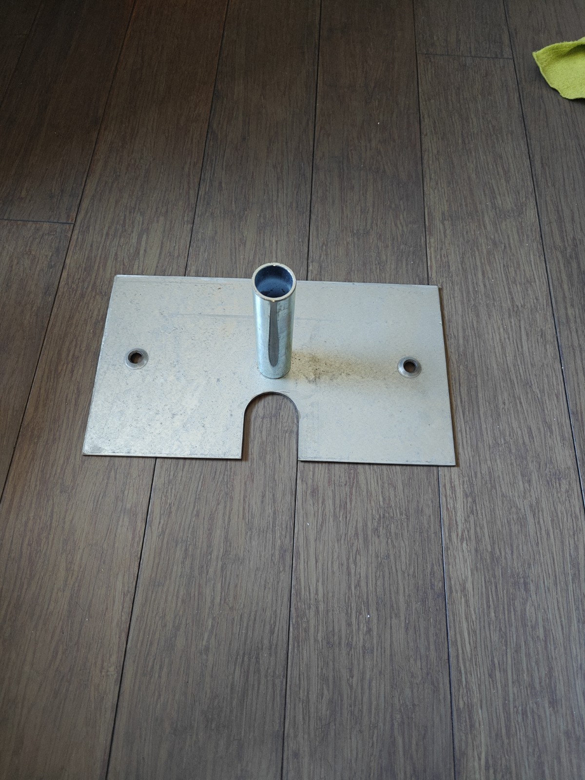 8" x 14" (6 LBS) PIPE AND DRAPE STEEL BASE WITH BASE PIN -- FOR PIPE & DRAPE KIT gallery