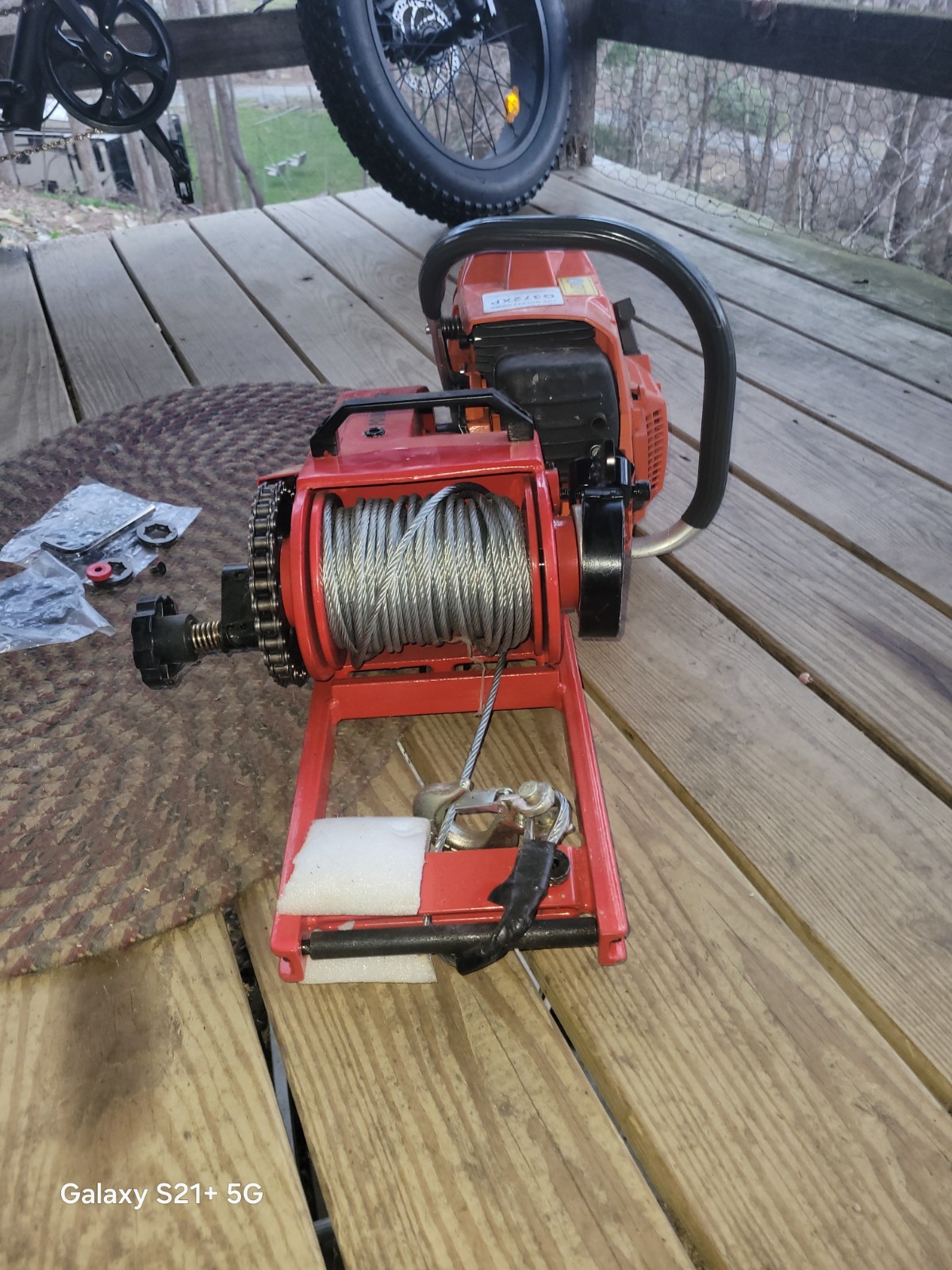 Powerhouse XM100Winch 8000lb & 72cc Chainsaw TOGETHER OR SEPARATE gallery