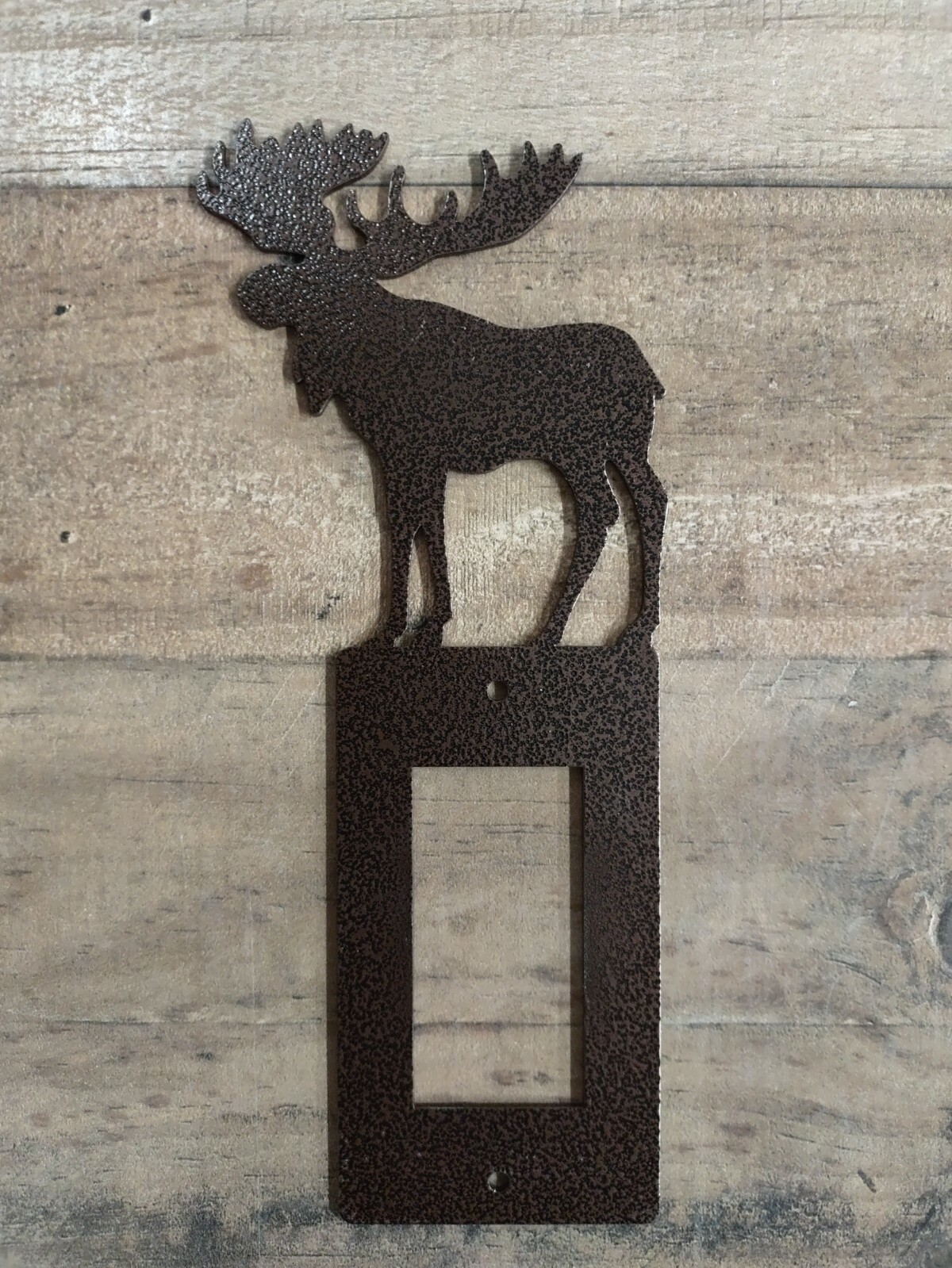 Moose Metal Lightswitch Cover Lodge Rustic Cabin Wildlife Metal Art gallery