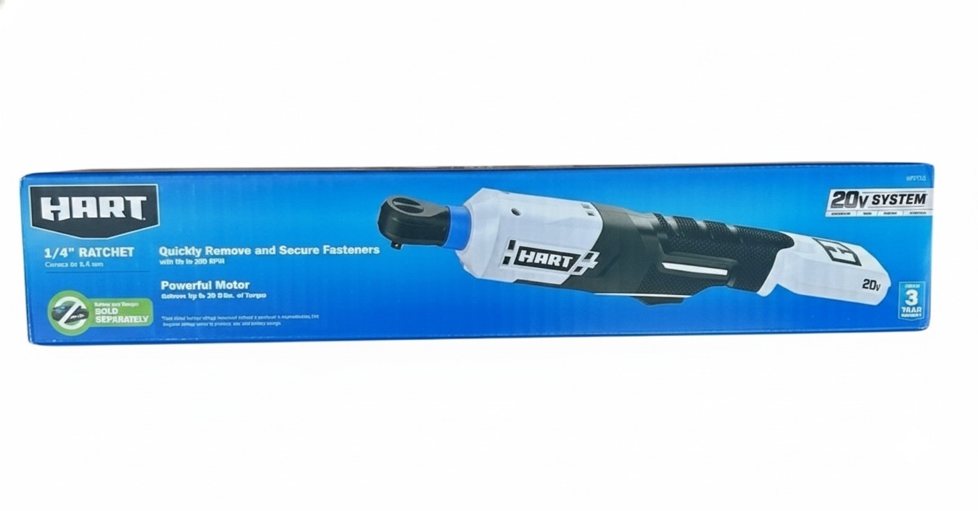 HART 20V Lithium-Ion 1/4" Ratchet Tool Only HPRT50, Compact 30 ft-lbs gallery