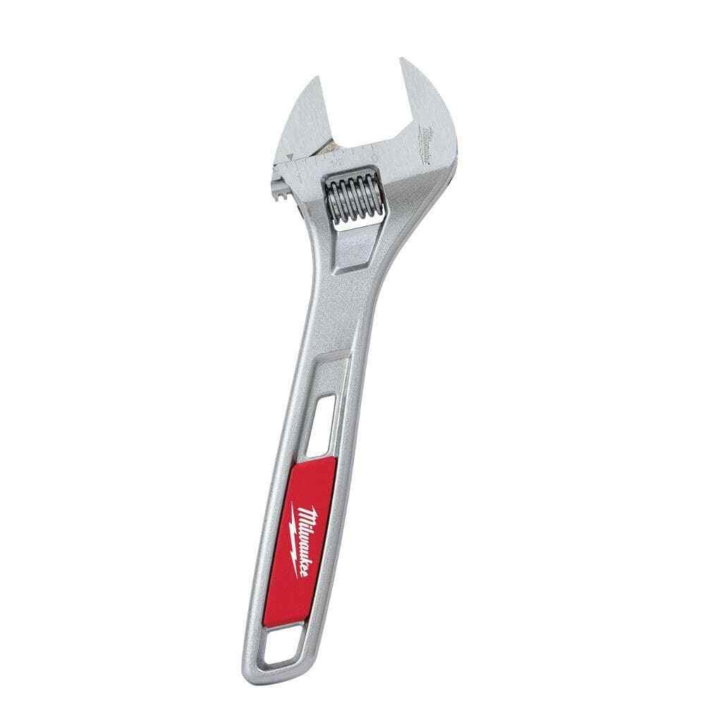 Milwaukee Adjustable Wrench Parallel Jaw Hand Tool Chrome Plated Steel 8 Inch gallery