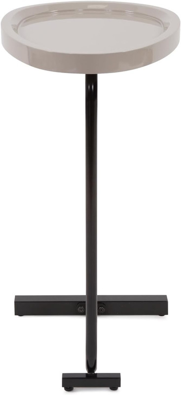 Tobin Gray Lacquered Drink Table - Stylish Accent for Any Space gallery