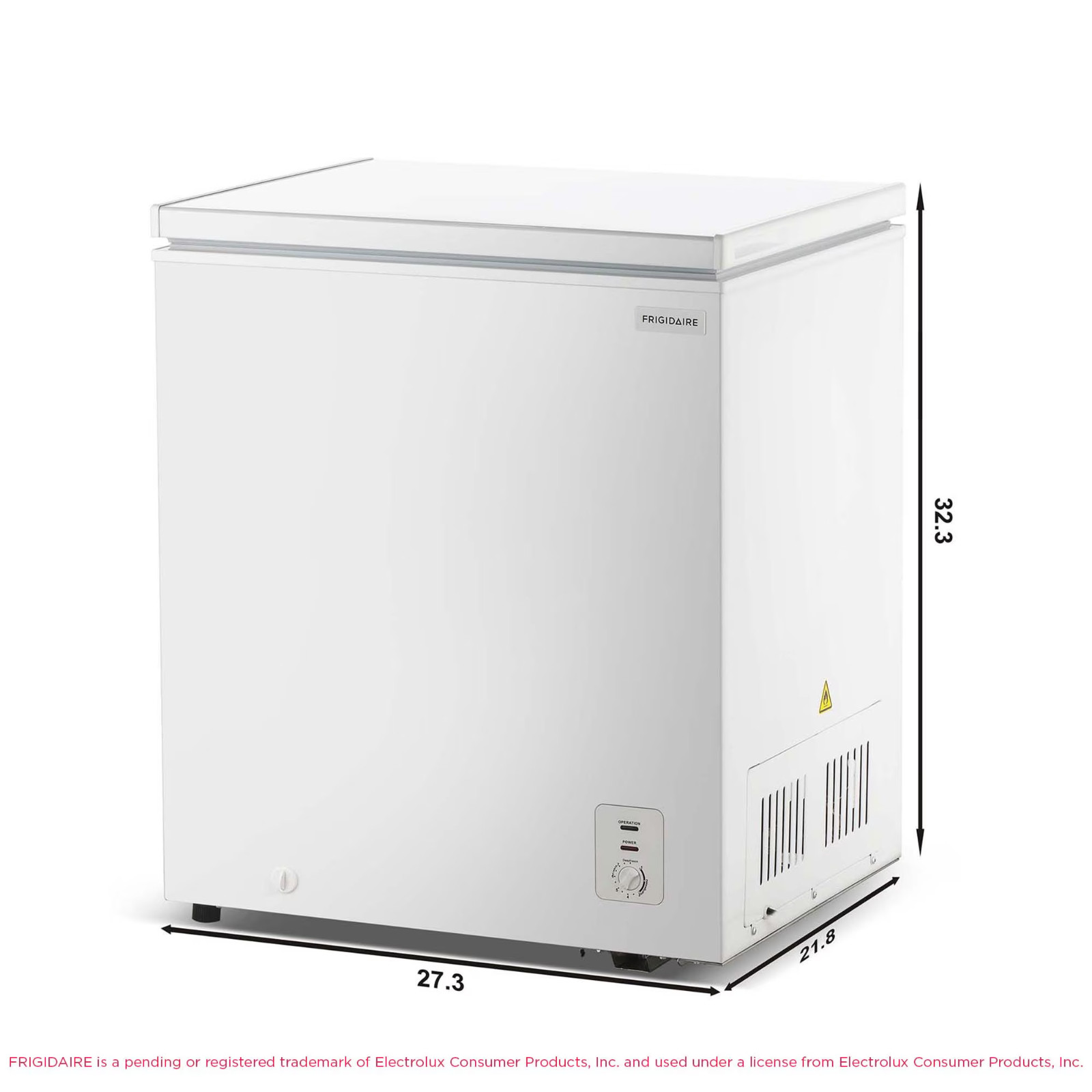 Frigidaire 5.0 Cu Ft Chest Freezer, White – Compact Deep Freezer for Garage, NEW gallery