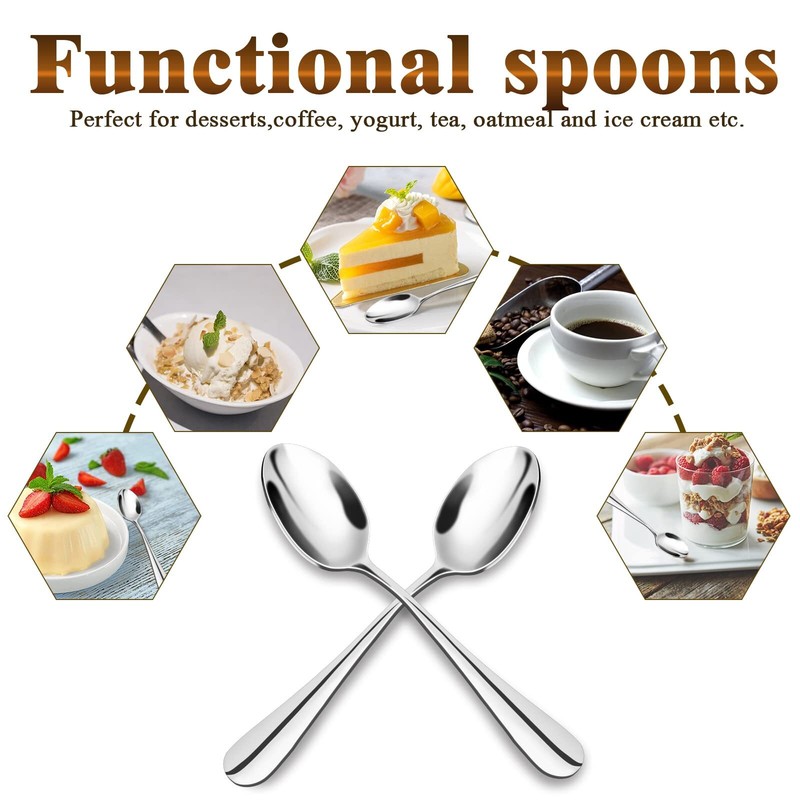 Demitasse Espresso Spoons Mini Coffee Spoon 18/10 Stainless Steel Small Spoons F gallery