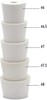 5-Pack Drilled Rubber Stoppers - 6#, 6.5#, 7#, 7.5#, and 8# - One Of Each Size gallery