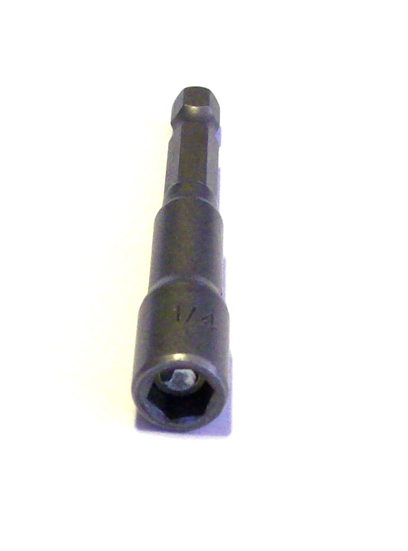12 GOLIATH INDUSTRIAL 1/4" MAGNETIC NUT SETTERS HEX SHANK MNS14 2-9/16" DRIVER gallery