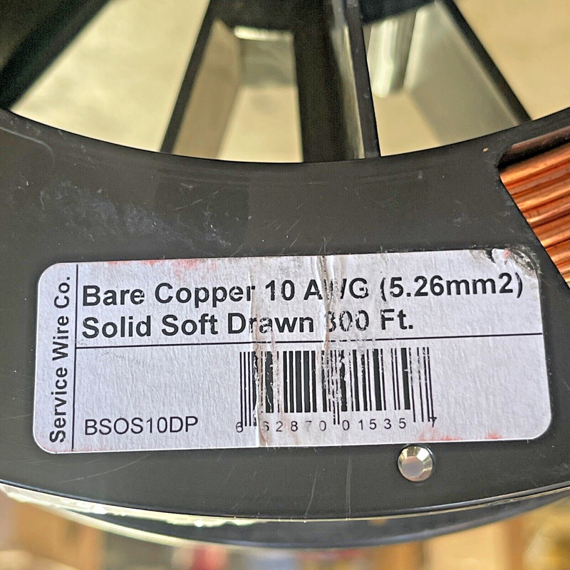 Service Wire Co. #10AWG (5.26mm2) Solid Soft Drawn 300ft gallery