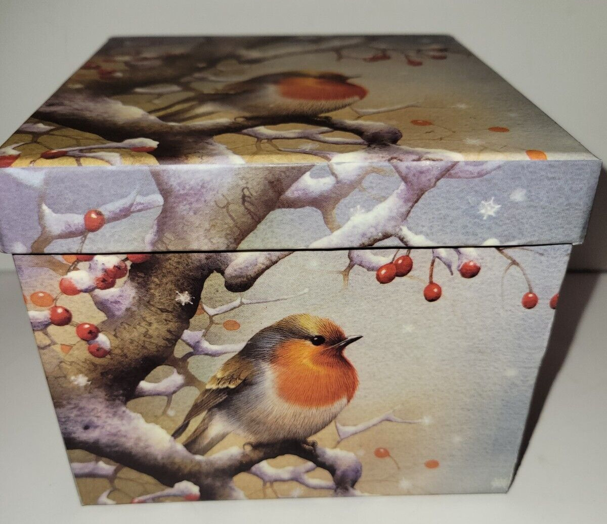 Decorative Feathered Friends Cardboard Nesting Boxes Set of 6 Detached Lids gallery