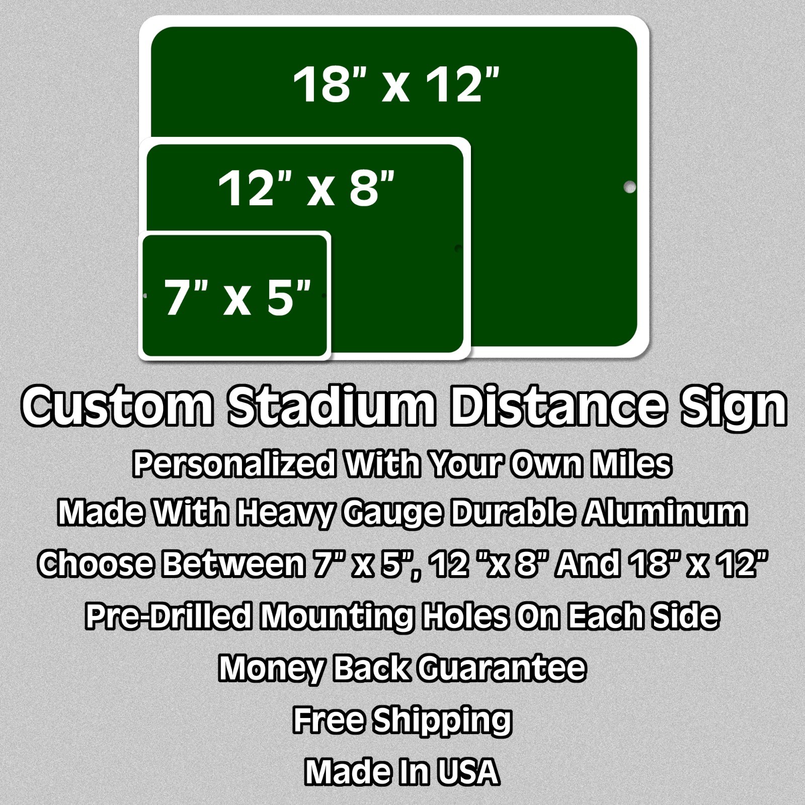 Sanford Stadium Custom Distance Mileage Sign Georgia Bulldogs Football Fan Gift gallery