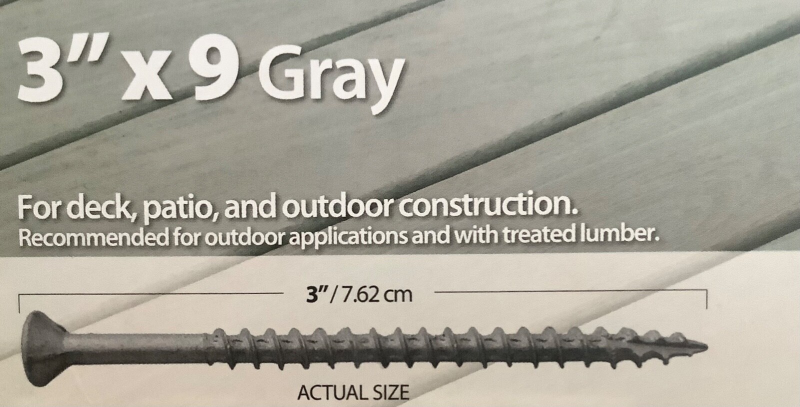 8 Pounds 3” Decking Screws Outdoor / Indoor Use 3”x9 HUTTIG-Guard Same Day Ship gallery