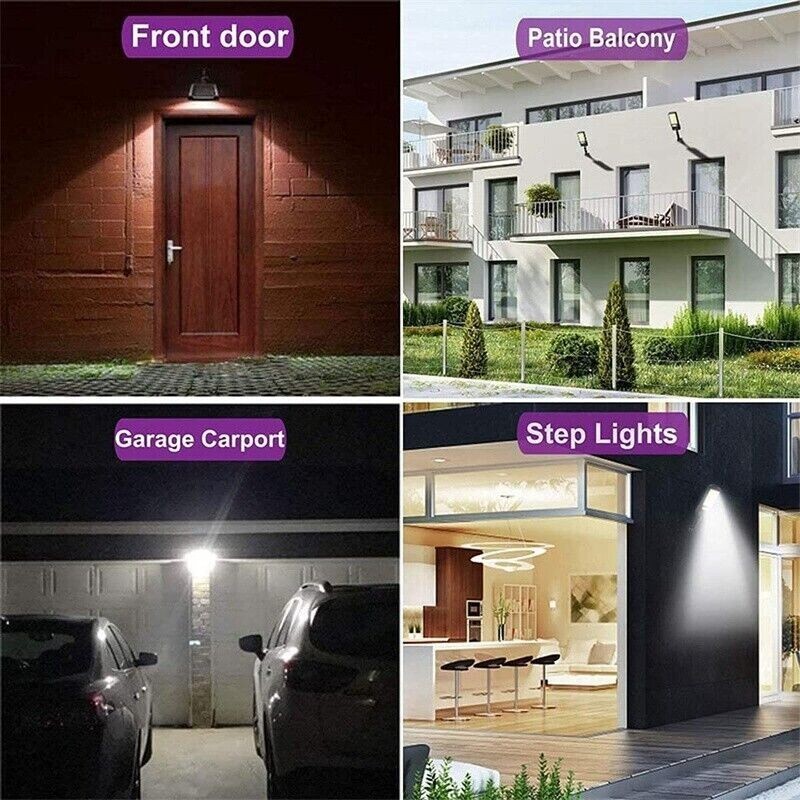 2PCS Outdoor Solar Wall Light LED Motion Sensor Bright Flood Street Lamp 3 Modes gallery