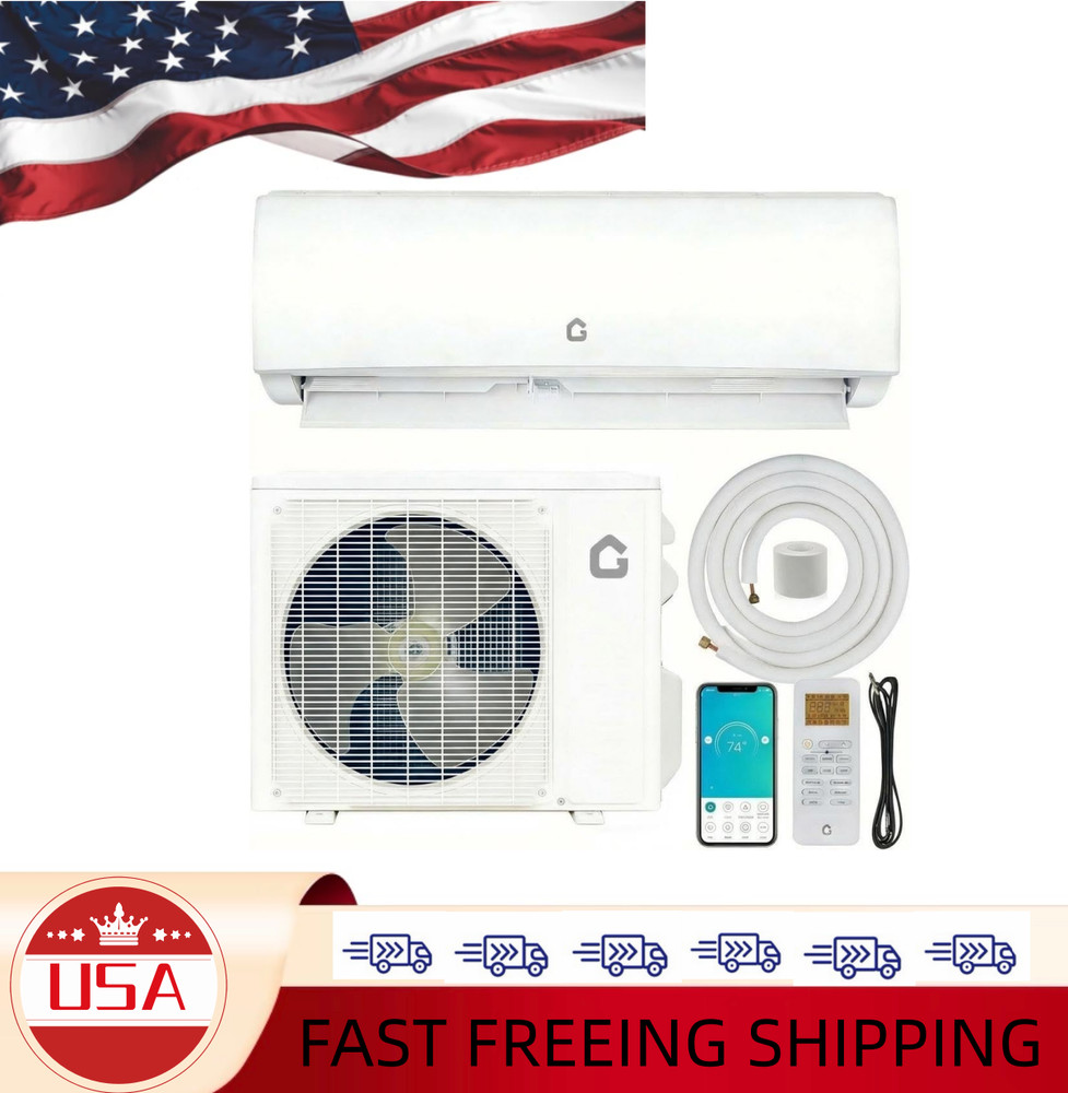 11500 BTU Mini Split Air Conditioner with Heat, 17 SEER2, 115V Ductless AC Unit,