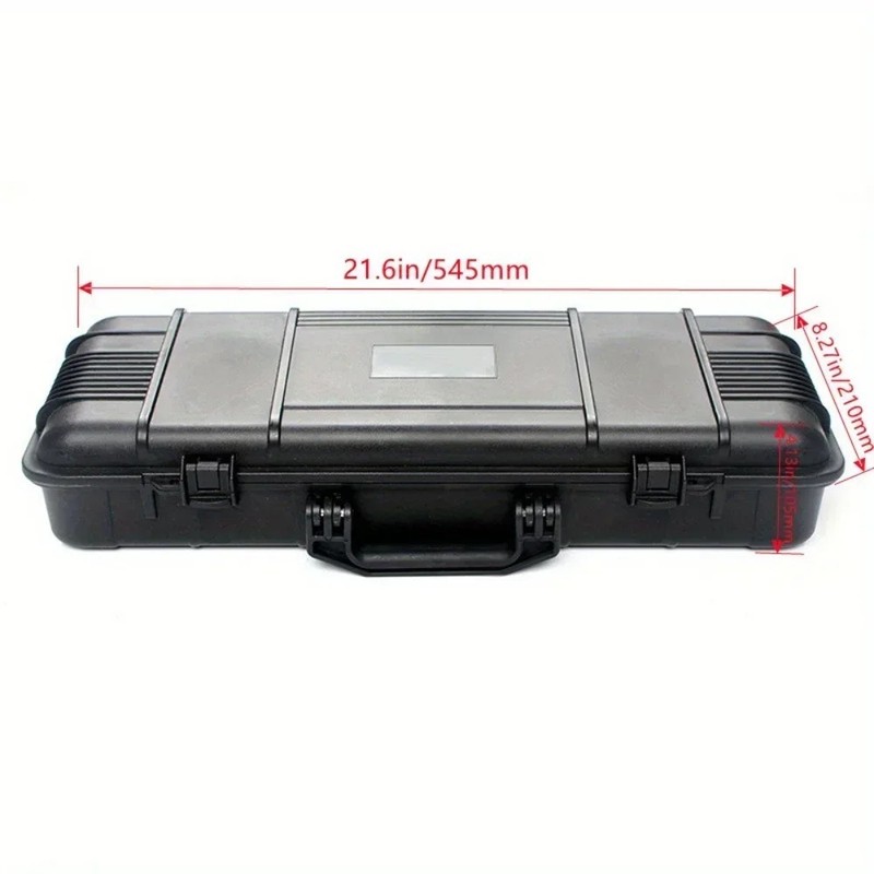 6 Sizes Black Hard Shell PP Toolbox Shockproof Portable Tool Storage Case gallery