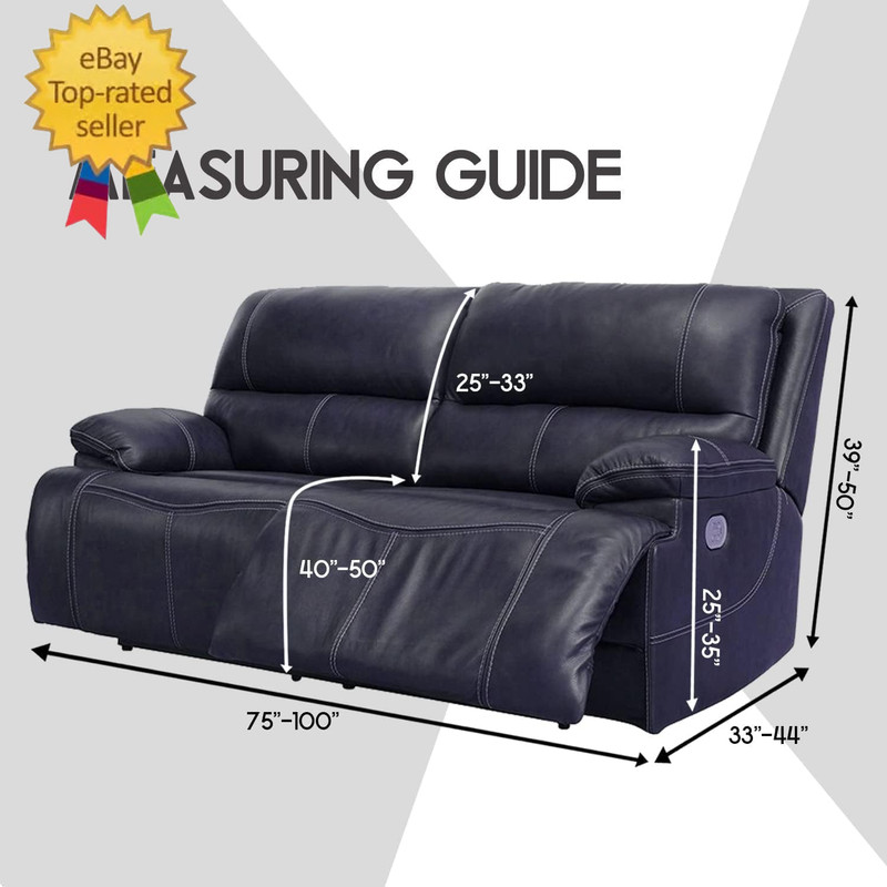 Extra Wide 75" - 100", Reclining 2 Seater Sofa, Extra Wide Reclining Love Seat gallery
