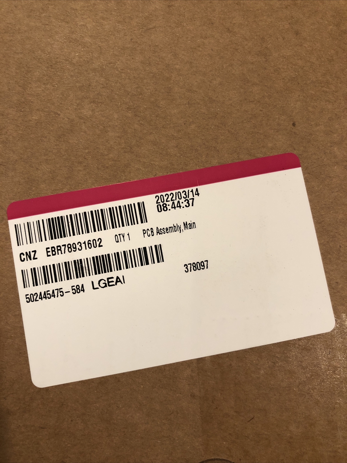 Brand New LG/Kenmore Refrigerator Control Board Part# EBR78931602 gallery