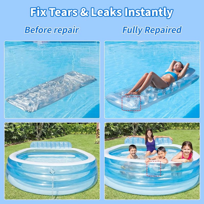 Extra Large Pool Patch Repair Kit, 4Ft X 2.8Ft TPU Heavy Duty Vinyl Pool Liner P gallery
