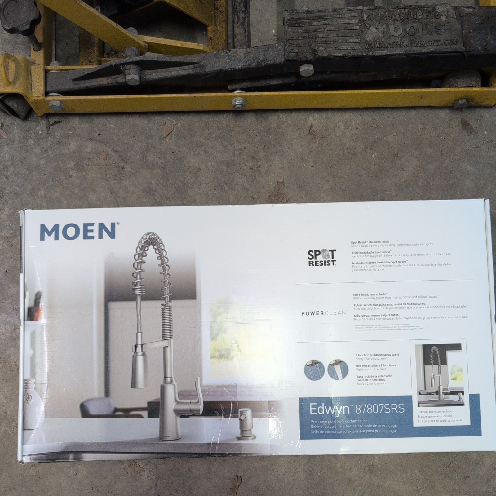 Moen Edwyn 87807SRS Kitchen Faucet with Soap Dispenser, Stainless Steel gallery