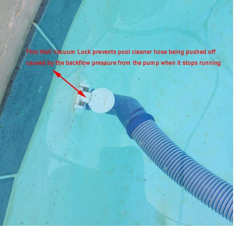 Pool Cleaner Vacuum Lock Wall Fitting Fits Hayward W400BWHP, Pentair GW9530 gallery