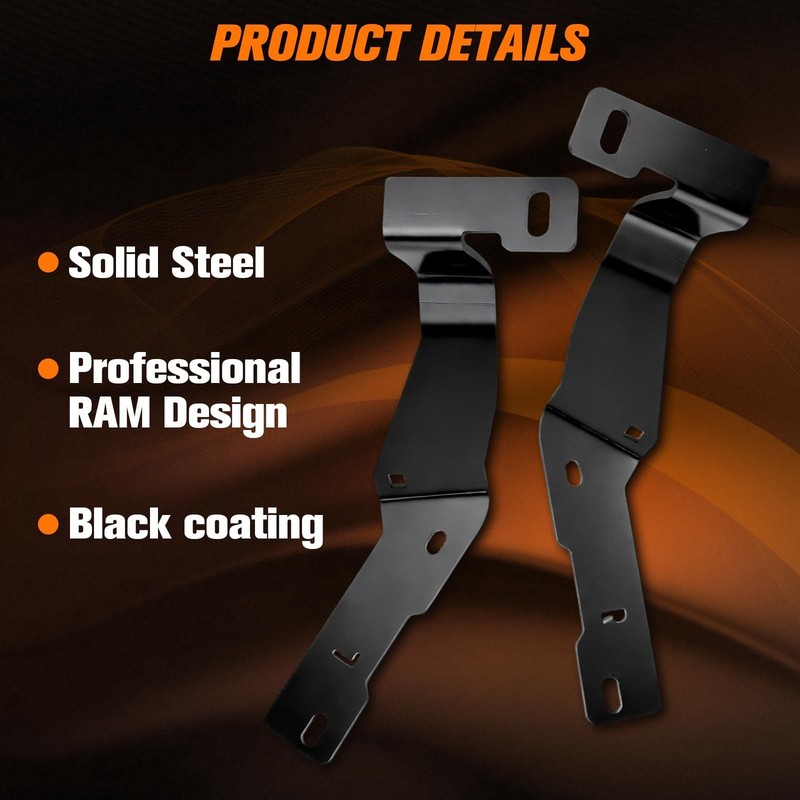 2Pcs Ditch Light Bracket Compatible with Dodge Ram 2500/3500 2019 2020 2021 2... gallery