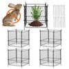 4 Pack Plant Protector from Animals 13.4'' x 13.4'' Metal Plant Cage gallery