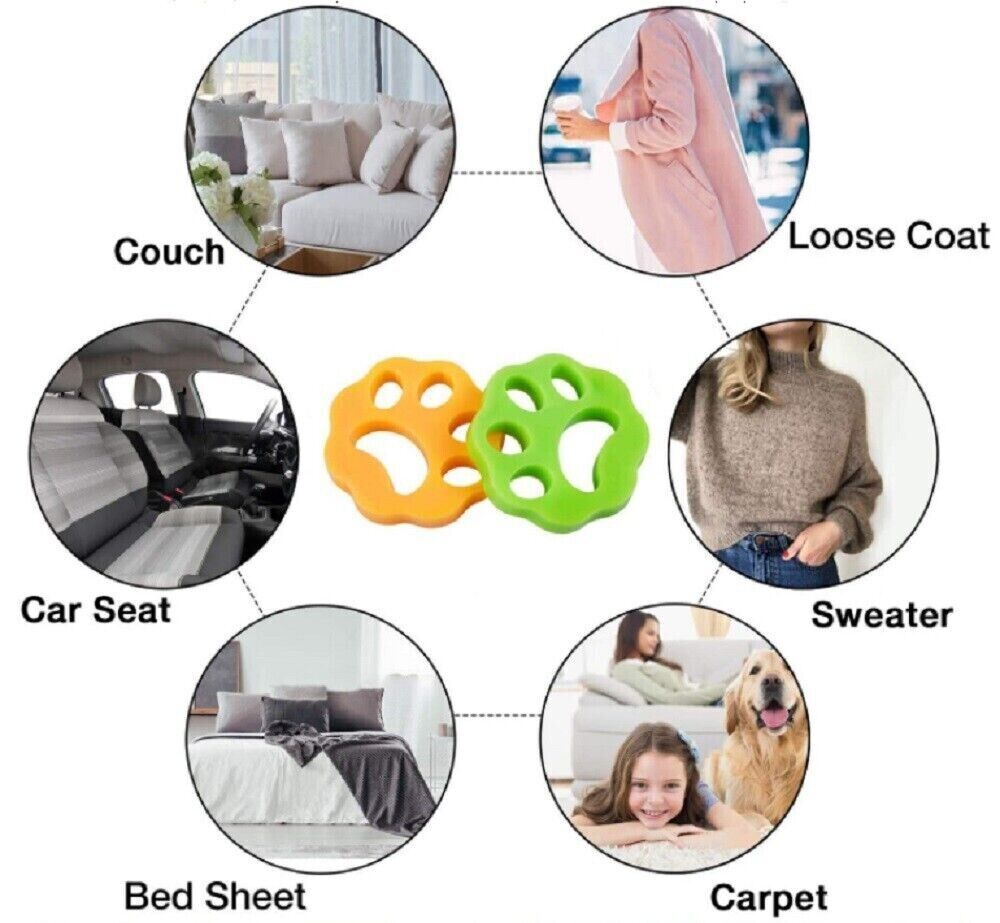 Reusable Washing Machine Hair Remover Pet Fur Catcher Filtering Ball Cleaning US gallery