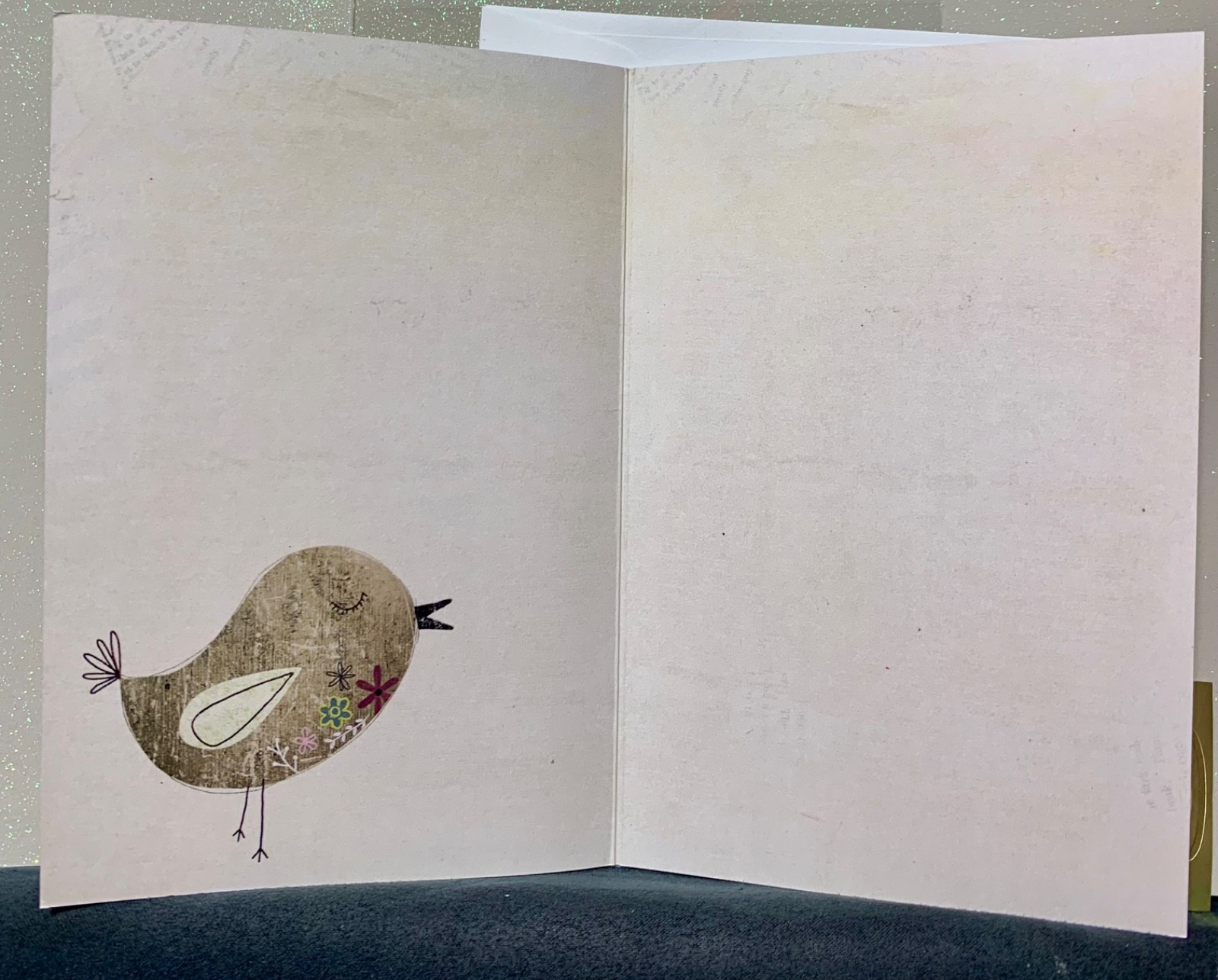 Encouragement Card for Someone Special! Sweet Bird “Breathe” Namaste gallery