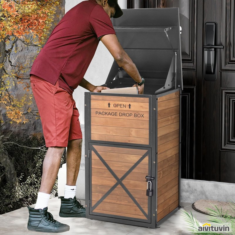 Package Delivery Box for Outside with Combination Lock Contactless Delivery Box gallery