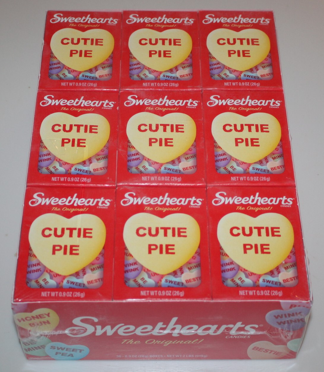 Sweethearts ( 36 Boxes ) Conversation Hearts Cutie Pie Candy - Best By 09/2027 gallery