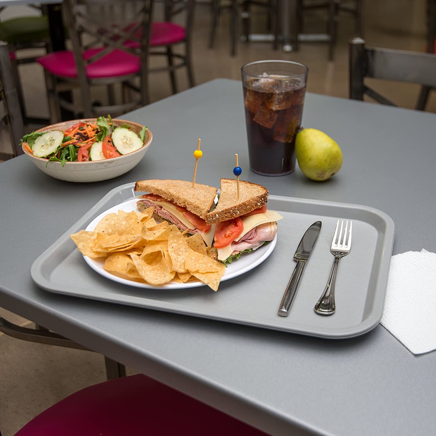 Fast Food Tray Coffee Serving Lunch Dinner Cafe Tea Dining Cafeteria Durable NEW gallery