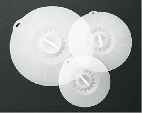 Kakusei Silicone Lids & Wraps 12cm 15cm 20cm Diameter 3-Pack Reusable gallery