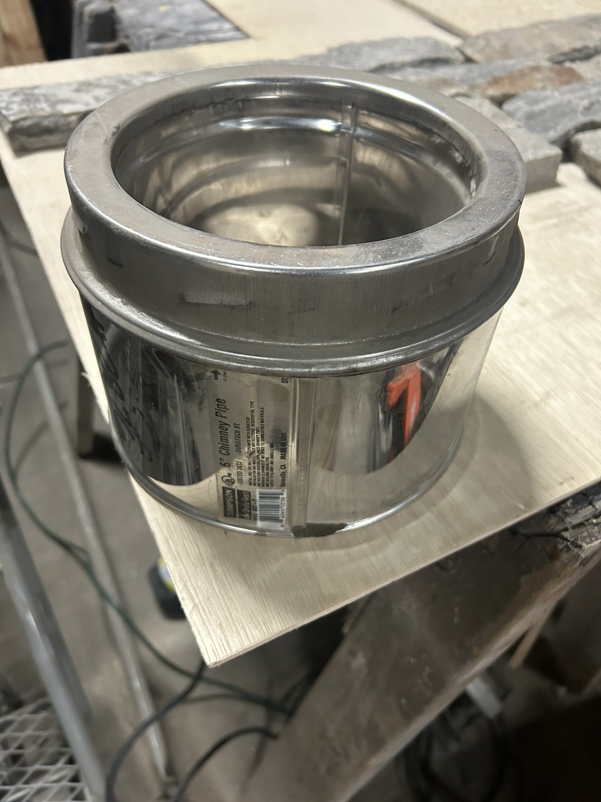 DuraVent 6" Inner Diameter - DuraTech 6DT-06SS Chimney Pipe - CLASS A 6” Long gallery