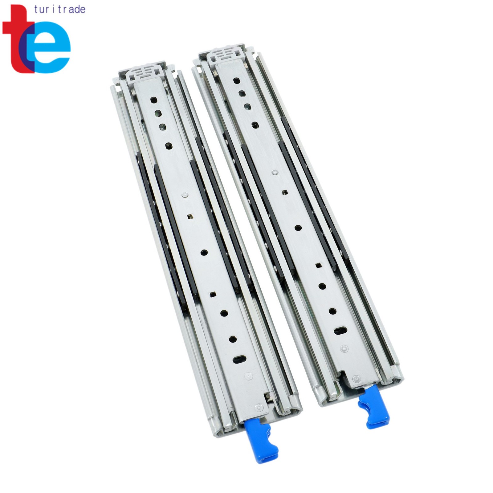 500lb Locking Slides 16" Full Extension Industrial Ball Bearing Runners gallery