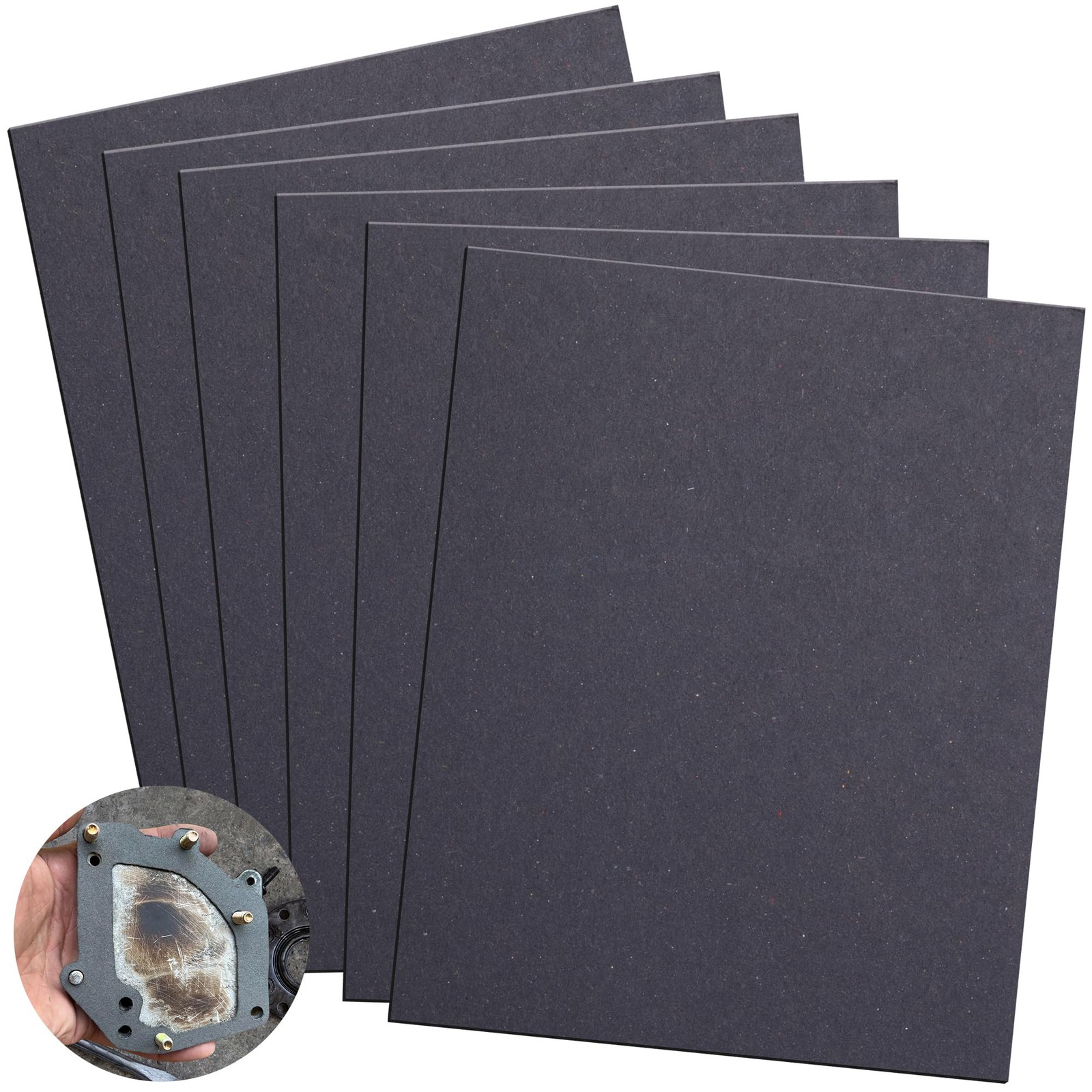 Nkiy Quen 6 Pcs Non Asbestos Gaskets Materials-15 x11.8 High Temperature... gallery