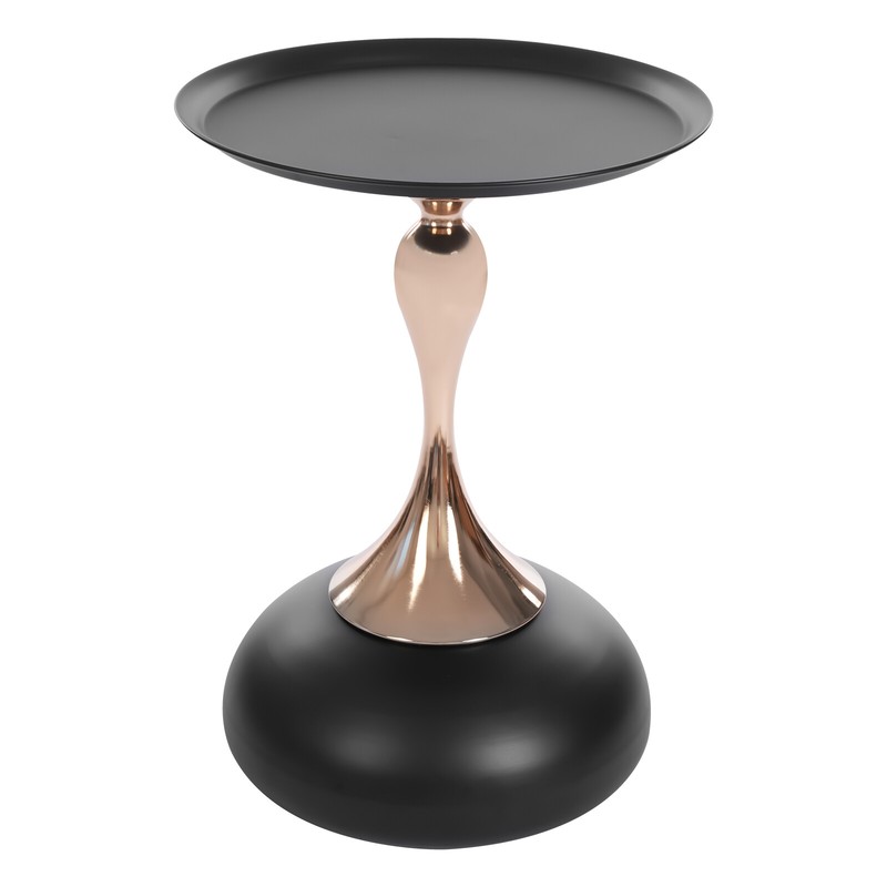 Round Side Table Metal Sofa Small End Table Drink Table for Living Room Bedroom gallery