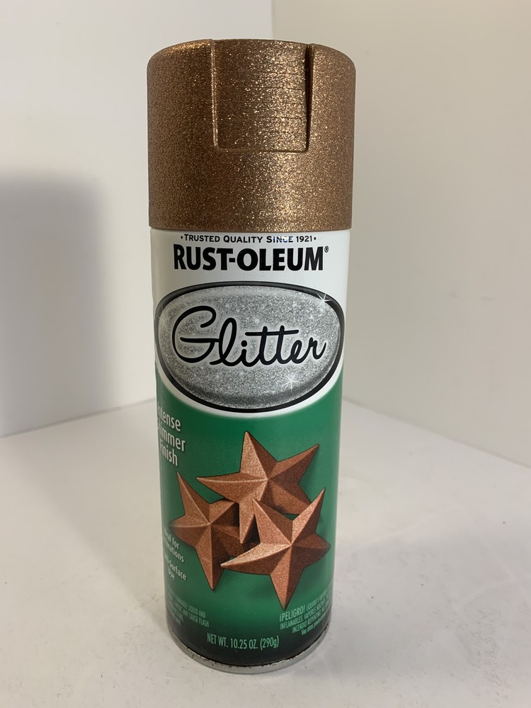 Rust-Oleum Glitter Spray Paint Intense Shimmer Finish Copper 10.25 oz Can