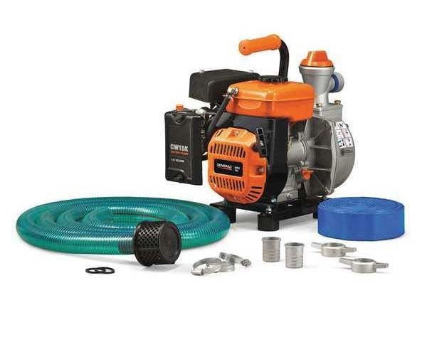 GENERAC 3 HP 1.5 In. Gas Powered Clean Water Pump with Hose Kit MODEL #6821-0 gallery